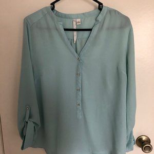 LC Lauren Conrad Button Blouse